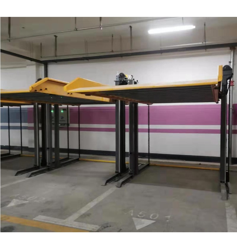 To niveauer Parkeringslift Automatisk parkeringslift